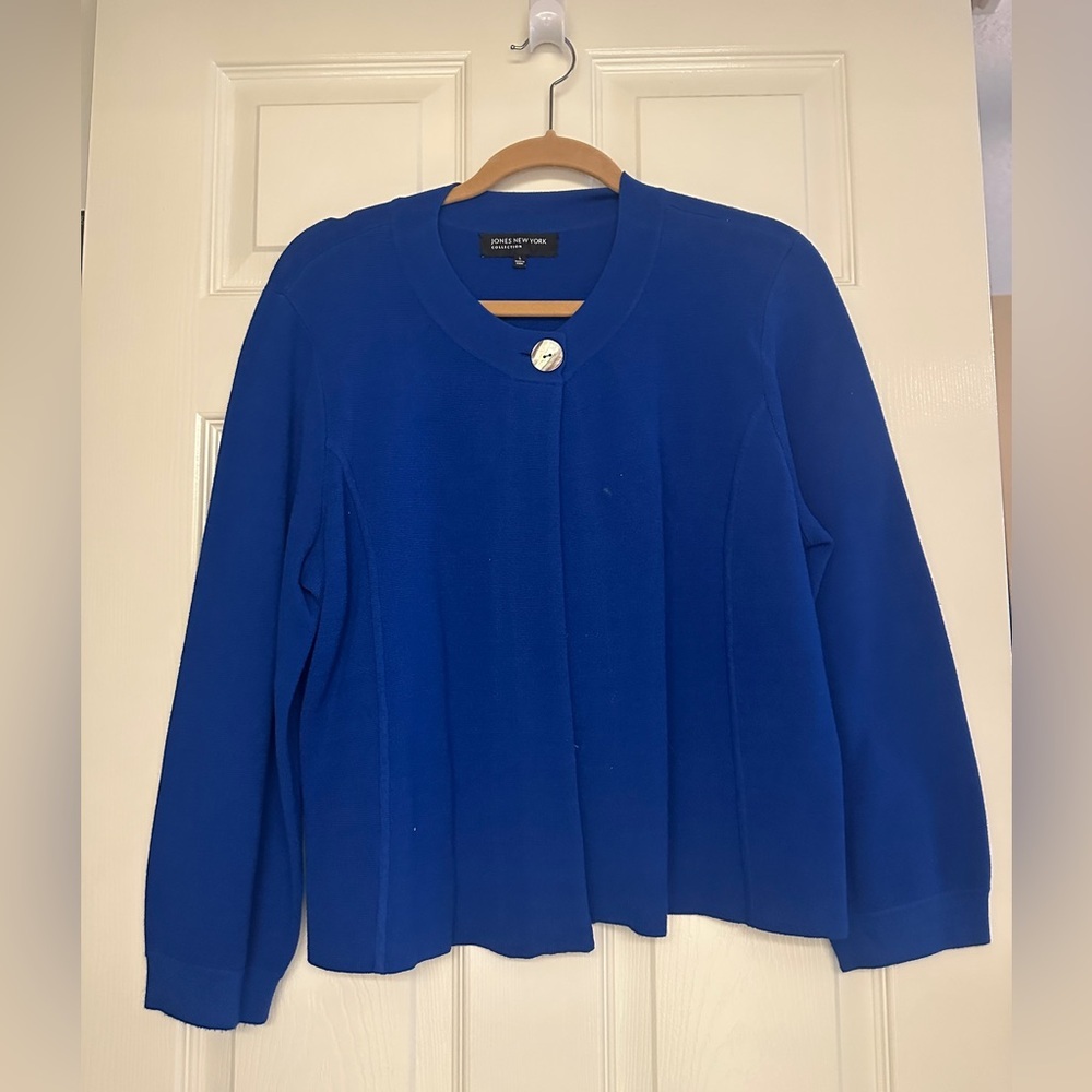 Jones New York Royal Blue Sweater/Jacket